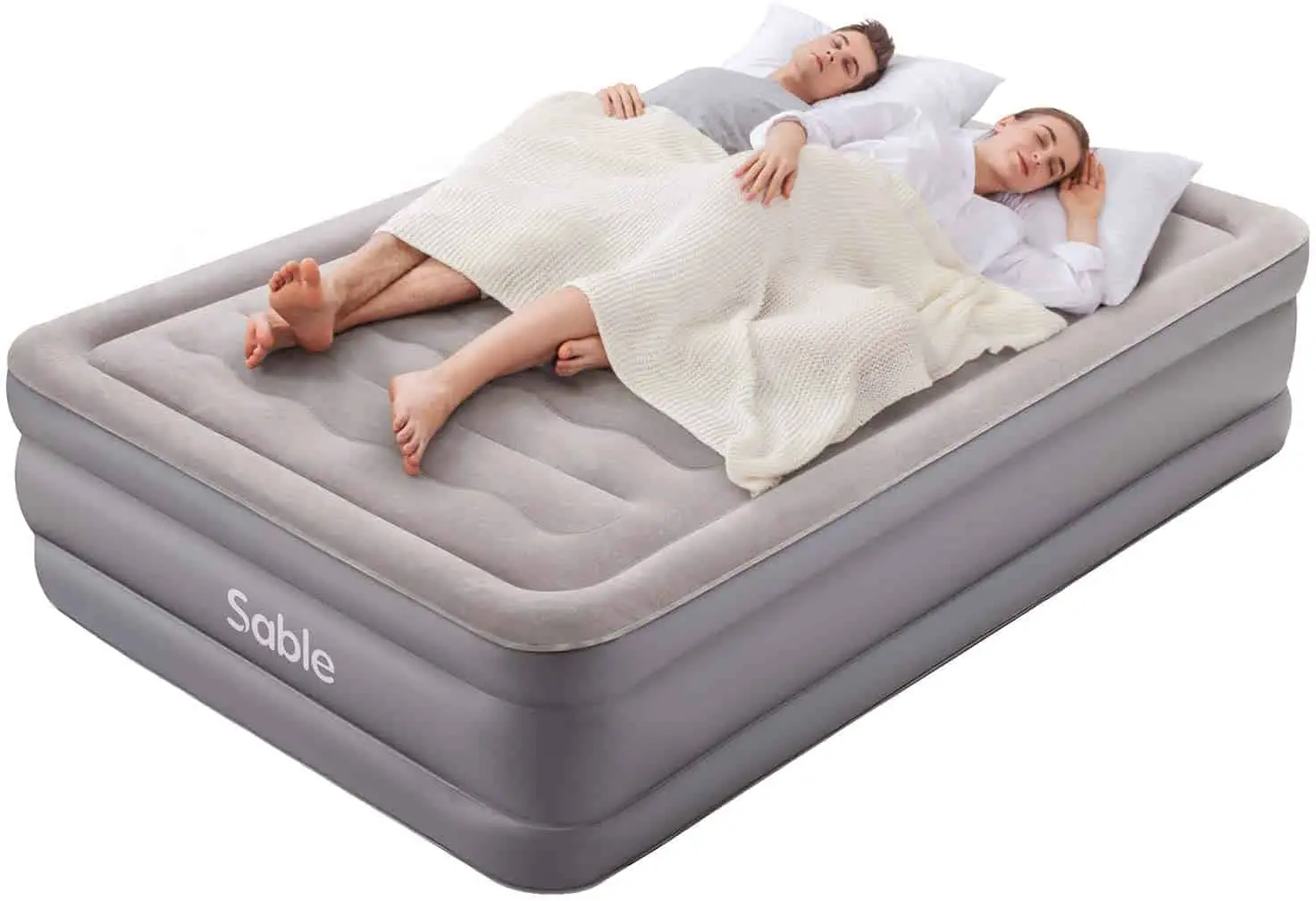 Air Bed Sable Air Mattress, Double Size Inflatable Blow Up Bed 