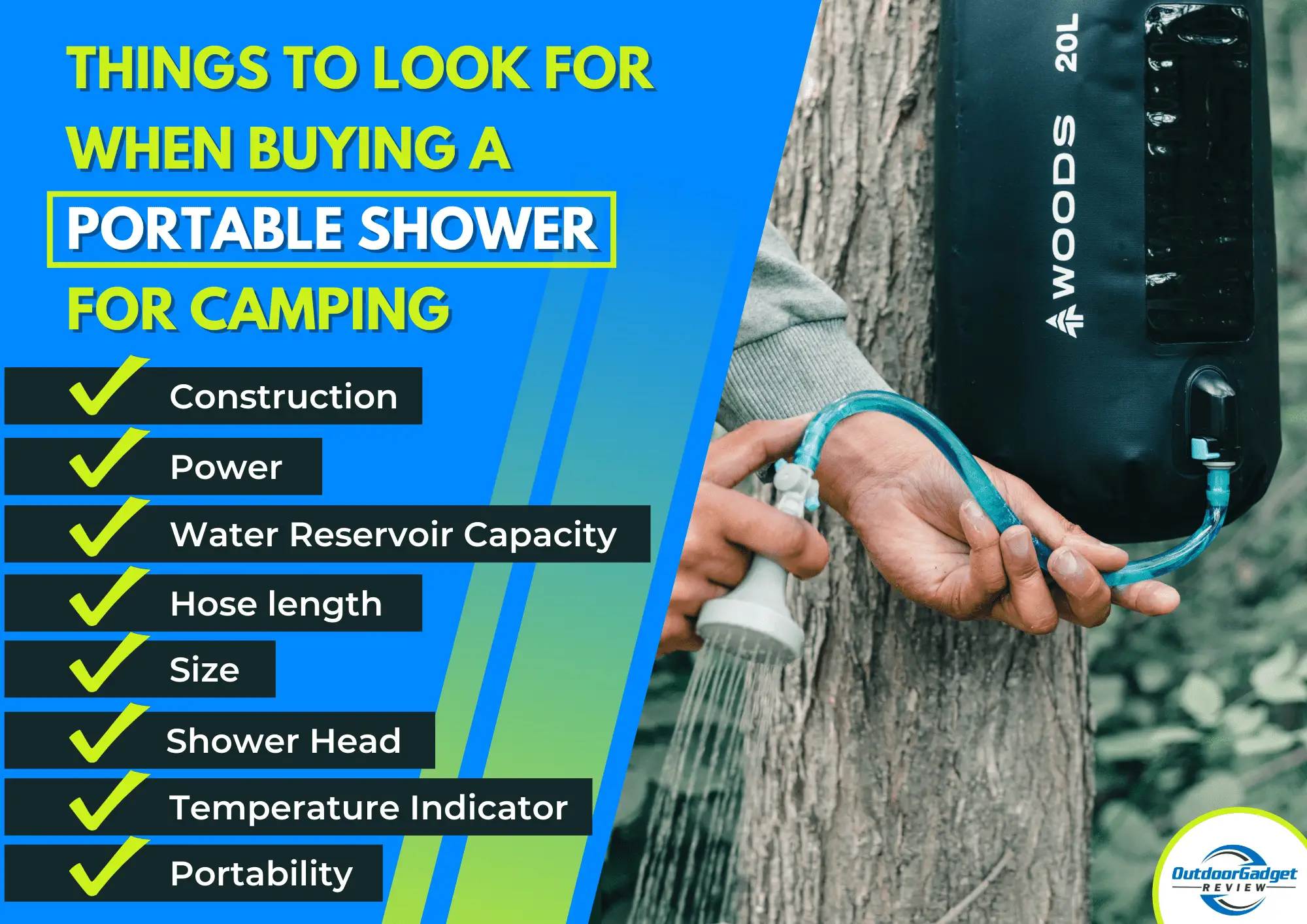 Things to Look for When Buying a Portable Shower for Camping