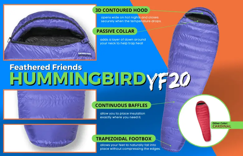 Feathered Friends Hummingbird YF 20 Features