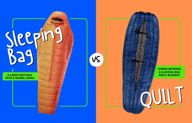 How are Sleeping Bags and Quilts Different